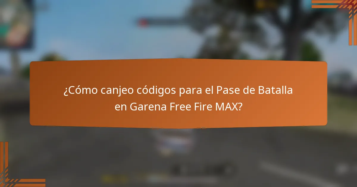 ¿Cómo canjeo códigos para el Pase de Batalla en Garena Free Fire MAX?